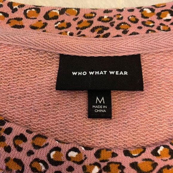 Who‎ What Wear Pink Cheetah Print Top - Picture 8 of 10